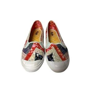 Keds Patchwork Slip-On Sneakers - Women's Size 9